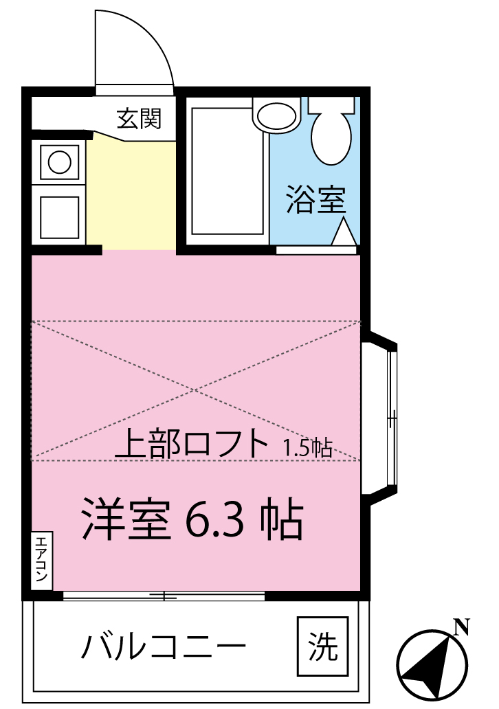 カーム百合ヶ丘3の間取り