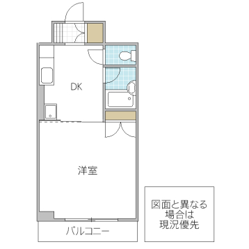 スカイハイム水戸の間取り