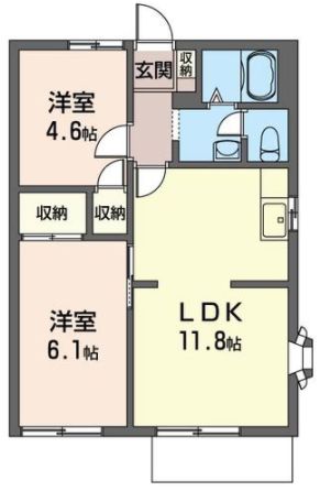 クレッセントハウスの間取り