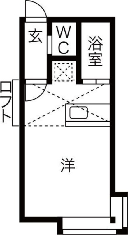 札幌市豊平区平岸六条のアパートの間取り