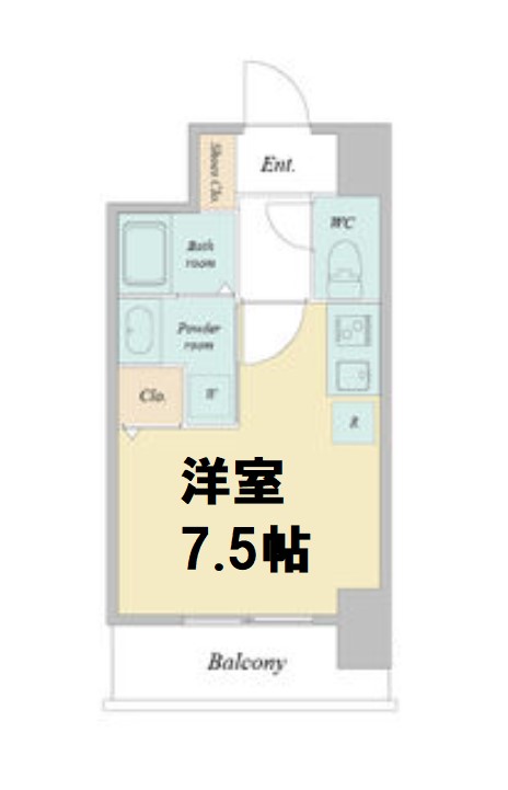 ビバーナ日本橋の間取り