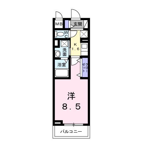 横浜市緑区十日市場町のマンションの間取り