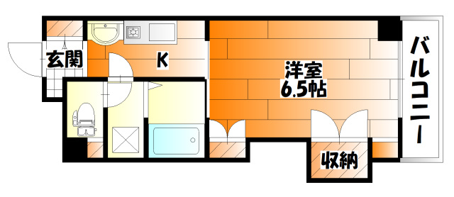 広島市安佐南区祇園のマンションの間取り