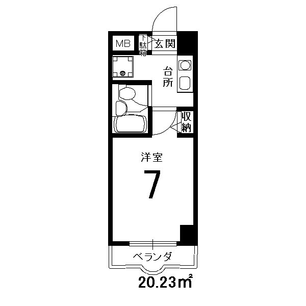 パラドール西院PART-IIの間取り