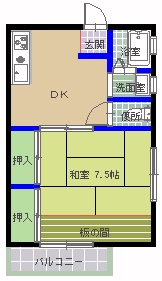 メゾン　ブーケの間取り