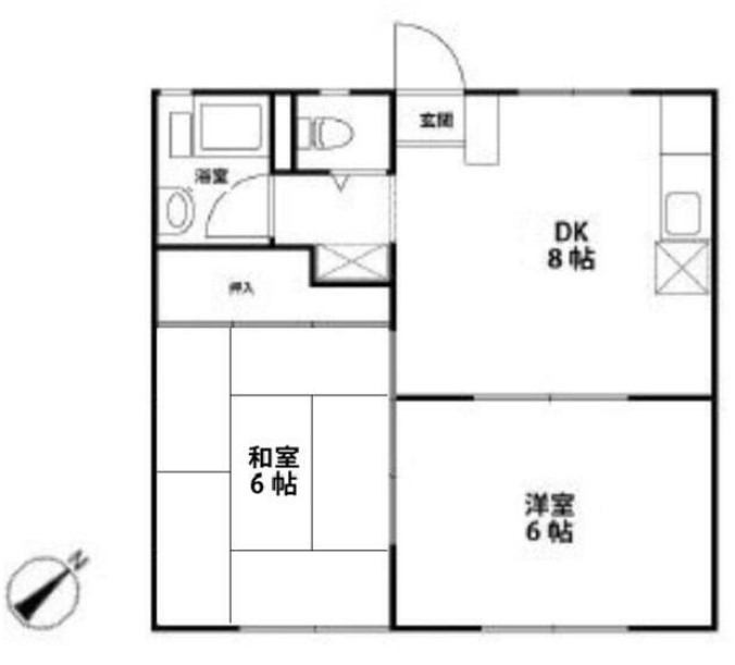 エメラルド紺屋ABの間取り