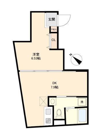 世田谷区瀬田のマンションの間取り