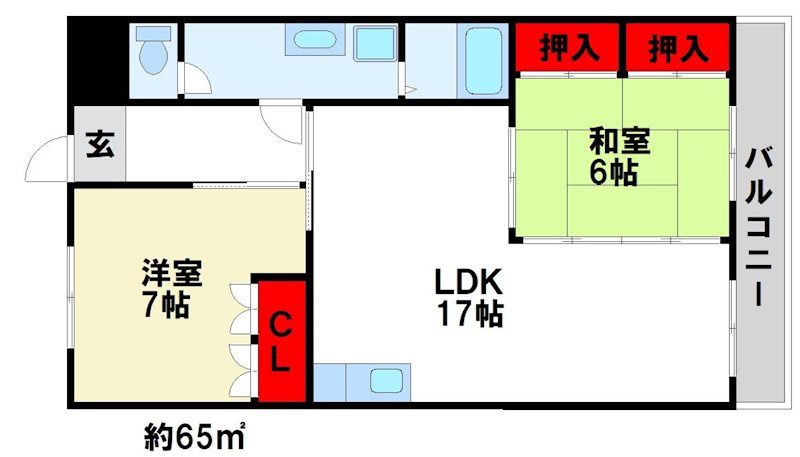 エスポアール石坂の間取り