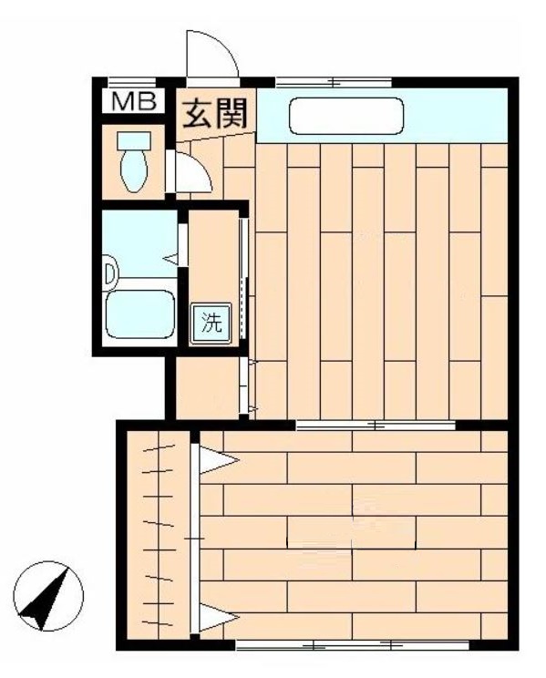 城南アパートの間取り