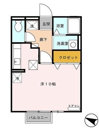 伊勢市辻久留のアパートの間取り