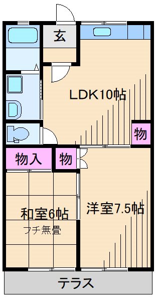 第２石川ハイムの間取り