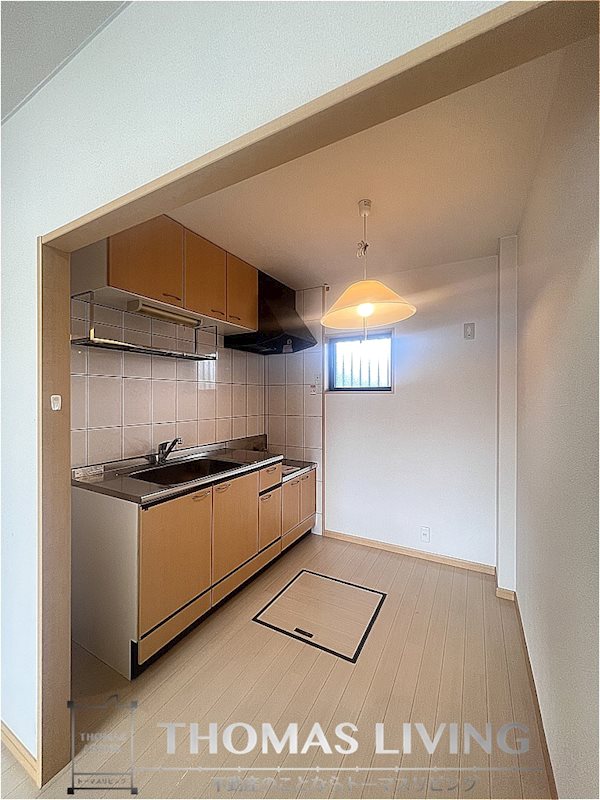 キッチン　独立キッチンでにおいなどがお部屋にこもりにくいです。