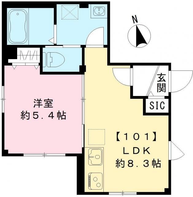 東京都新宿区早稲田鶴巻町（マンション）の賃貸物件の間取り