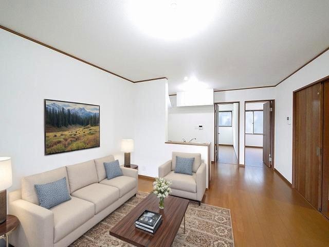 居室・リビング　CGで家具等を配置したもので家具等は含まれません