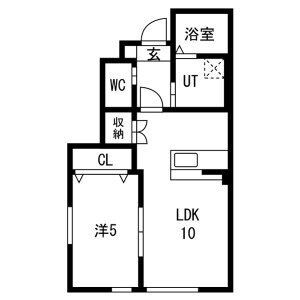 TX前沢 Aの間取り写真