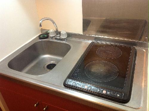 キッチン　電気コンロ　2口