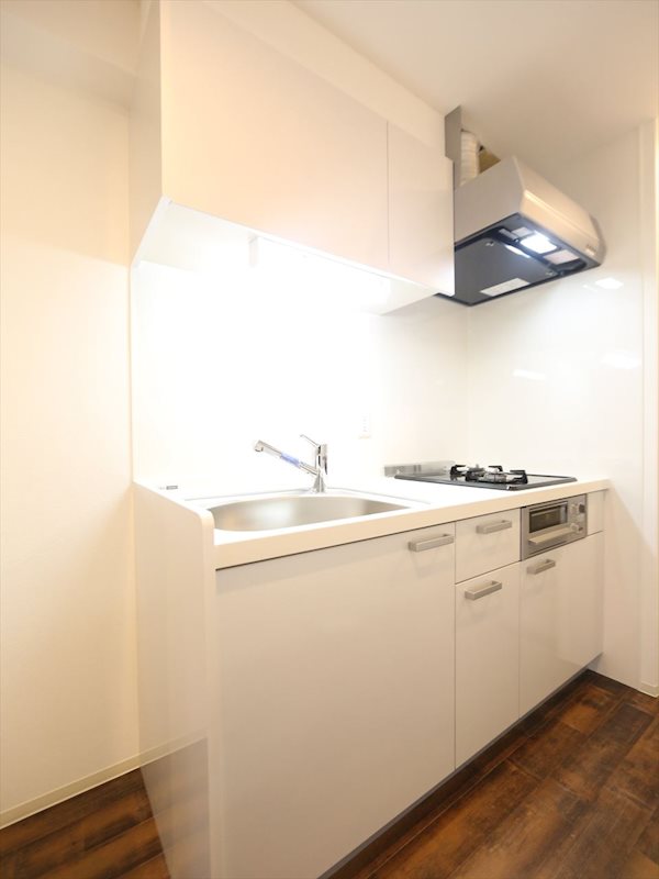 キッチン　システムキッチン　2口ガスコンロ　グリル付