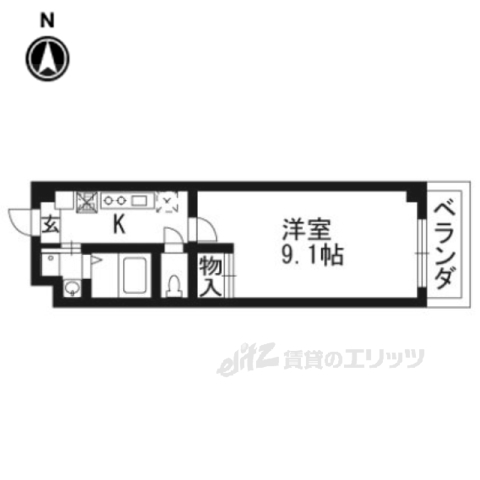 グランステージ京都四条の間取り写真
