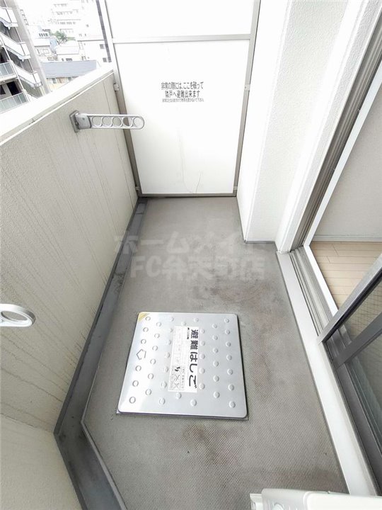 バルコニー　落ち着いた時間を過ごせるバルコニーです