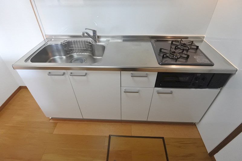 キッチン　2口ガスコンロ設置可能