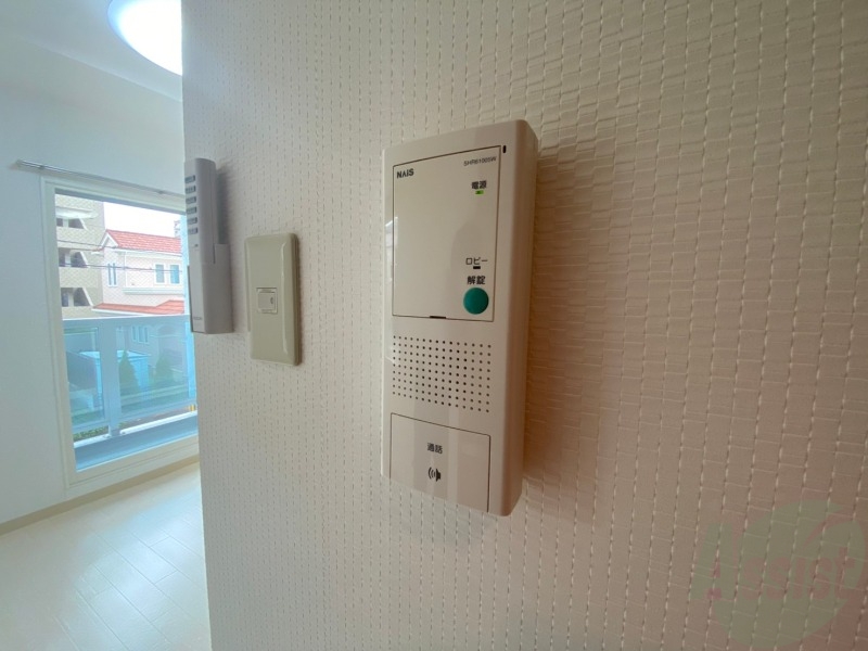 セキュリティ　インターホンは通話ができるので急な訪問があっても安心です