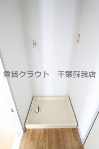 洗面設備　室内洗濯機置き場