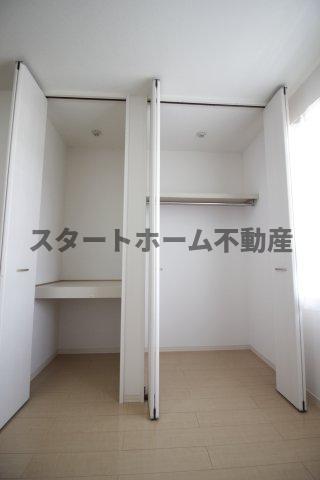 収納　大きなスペースがあり、収納には困りません