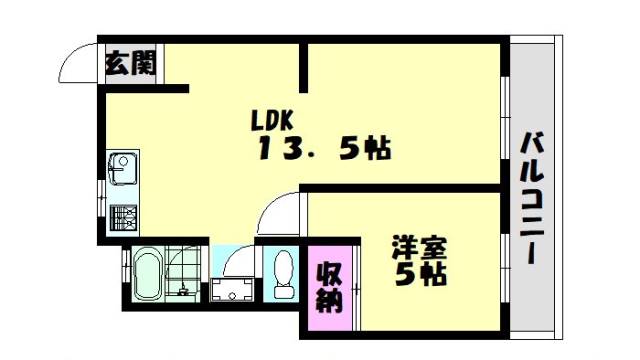 パークハイツ浜寺の間取り写真