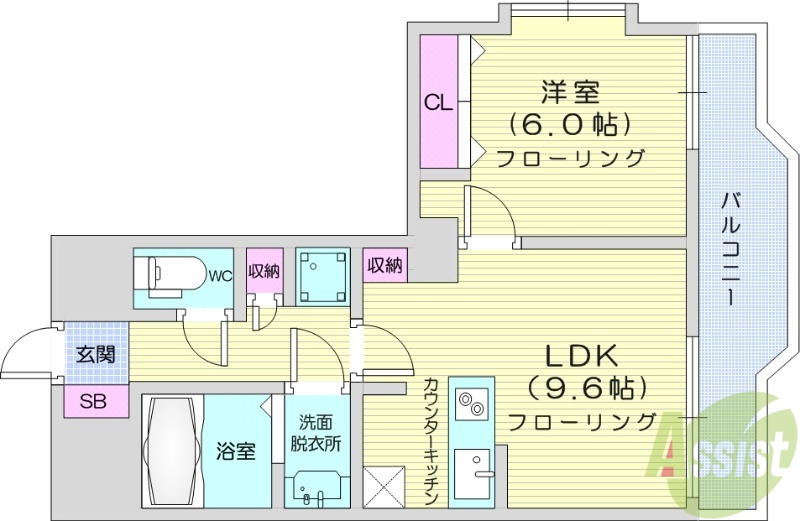 サンヴァーリオ新田駅前7の間取り写真
