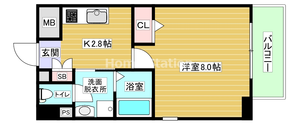 阪神本線 野田駅 徒歩2分 7階建 築22年の間取り写真