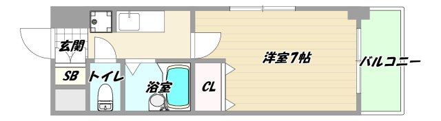 地下鉄御堂筋線 西中島南方駅 徒歩6分 10階建 築28年の間取り写真