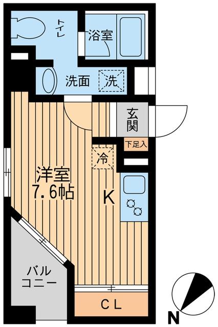 東急東横線 学芸大学駅 徒歩17分 7階建 築20年の間取り写真
