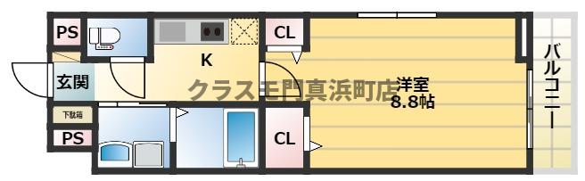 地下鉄長堀鶴見緑地線 門真南駅 徒歩17分 3階建 築3年の間取り写真