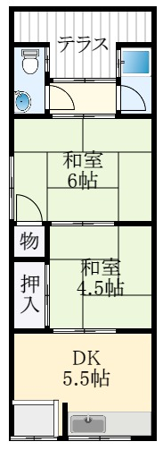 米田文化2棟の間取り写真