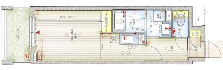 アスヴェルタワー大阪城WESTの間取り写真