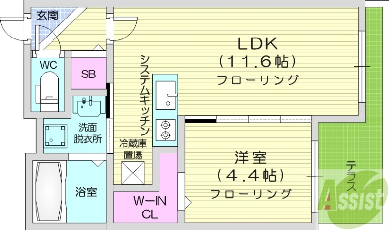 Rejoice元町の間取り写真