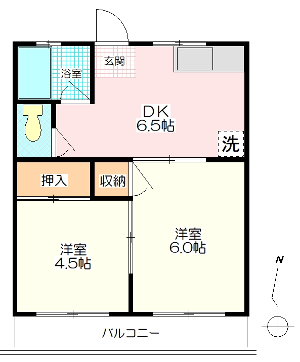 岡村マンションの間取り写真