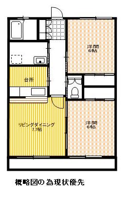 北ハイツ（Bタイプ）の間取り