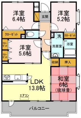 ビューパークヤマモの間取り