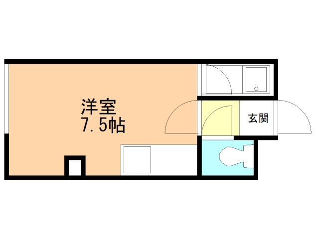 函館市本町のマンションの間取り