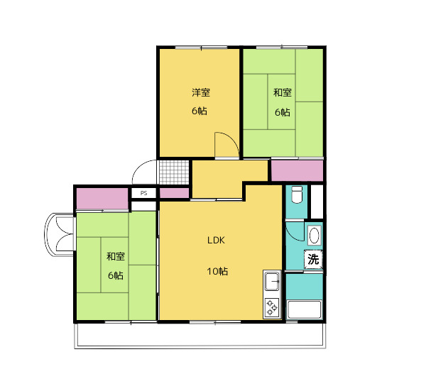 マンション昭和台の間取り