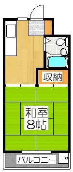 西浦マンションの間取り