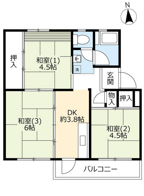 ＵＲ桂木の間取り