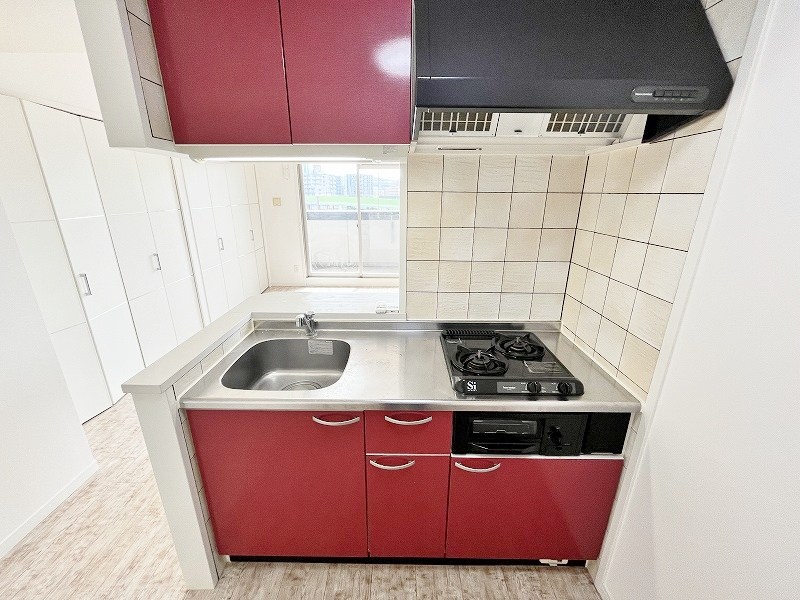 キッチン　★システムキッチングリル付き/2口コンロ★