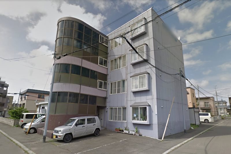 札幌市北区百合が原のマンションの建物外観