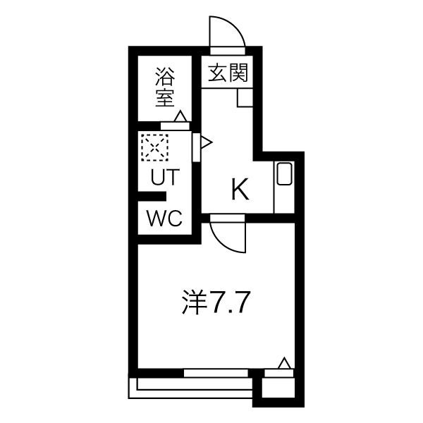 名古屋市守山区鳥神町のアパートの間取り