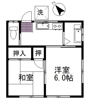 コーポ松原の間取り