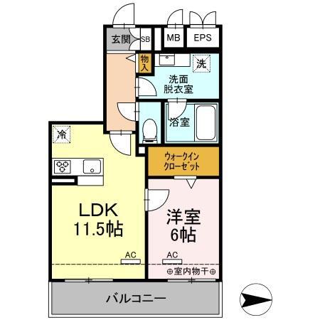 セブンリリー矢巾の間取り