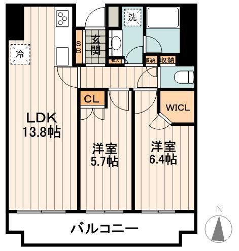 文京区湯島のマンションの間取り