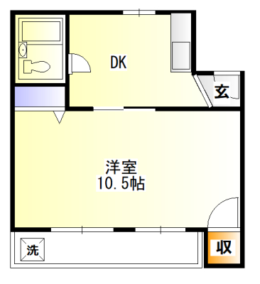 丸カントリーコーポの間取り